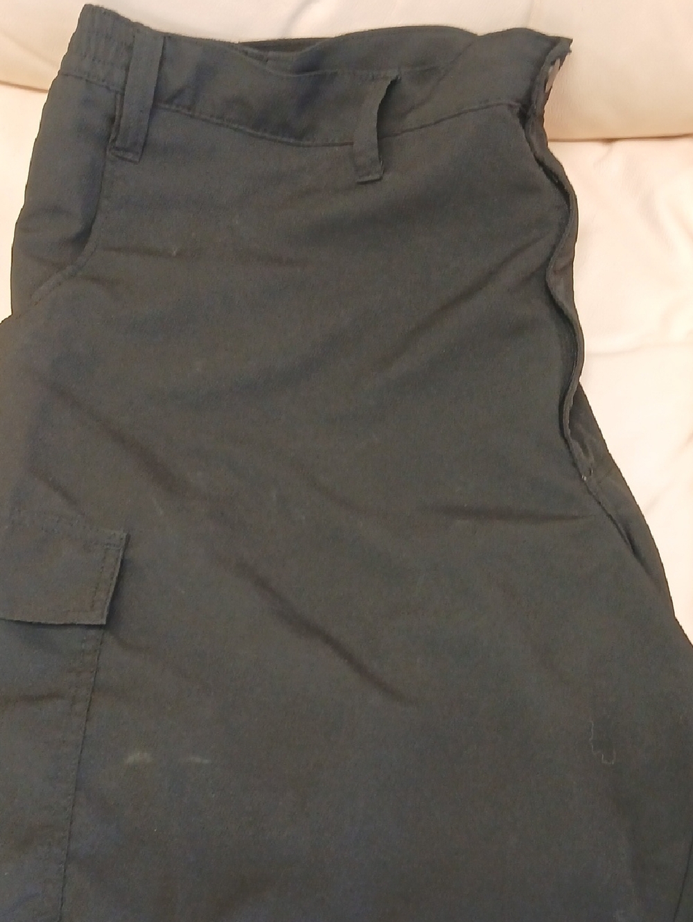 Mens Black Utility Cargo Skirt